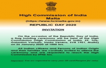 Flag Hoisting Ceremony on the occasion of the Republic Day of India